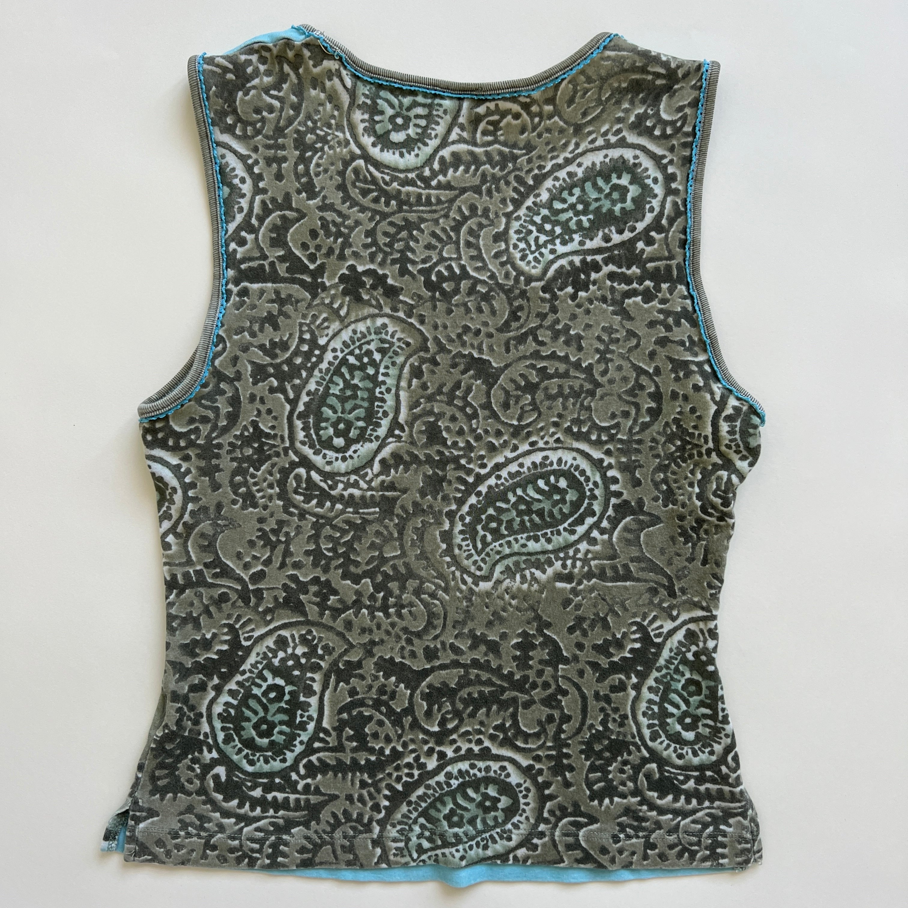 00s boho print tank
