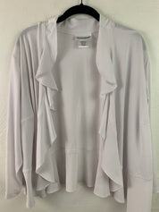 White slinky cardigan 2X