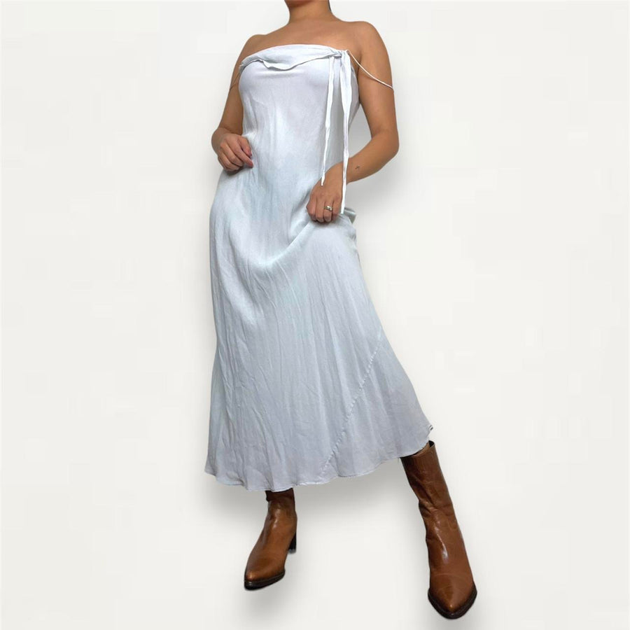 Silk midi dress