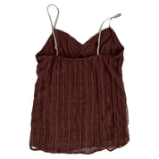 00s brown sequin cami