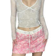 vintage Hawaii print skirt