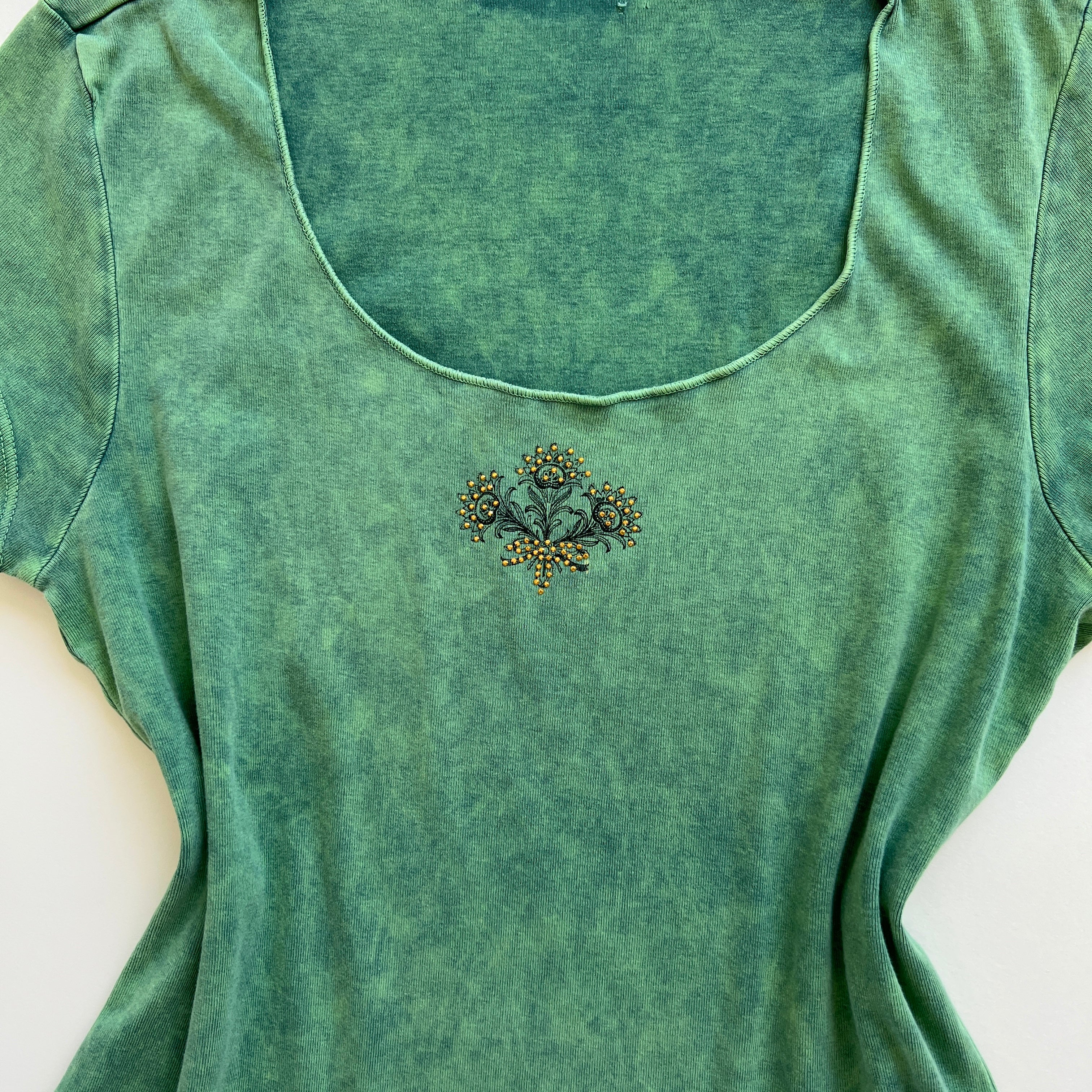 00s faded sage tee