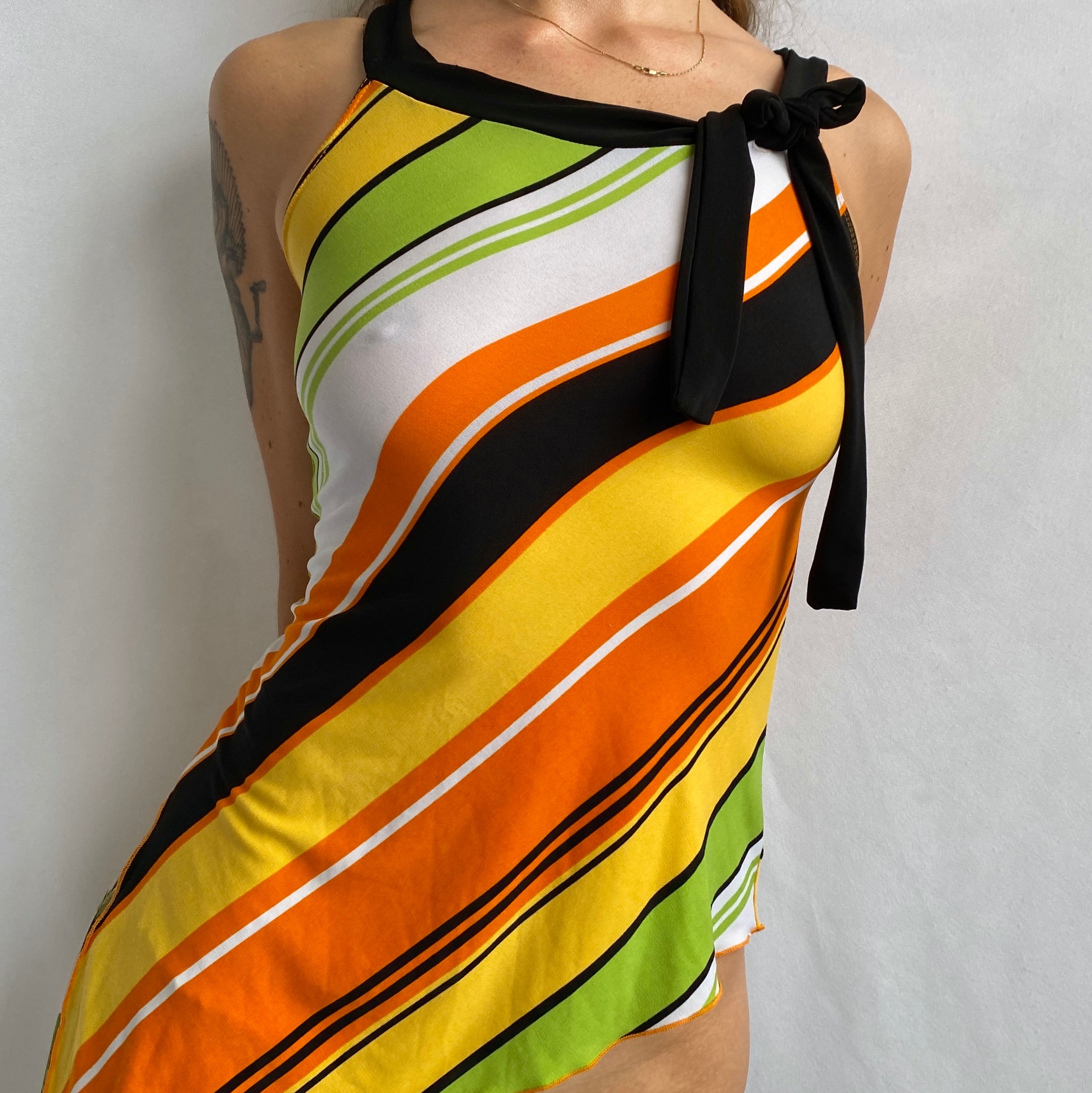 00s asymmetric stripe top