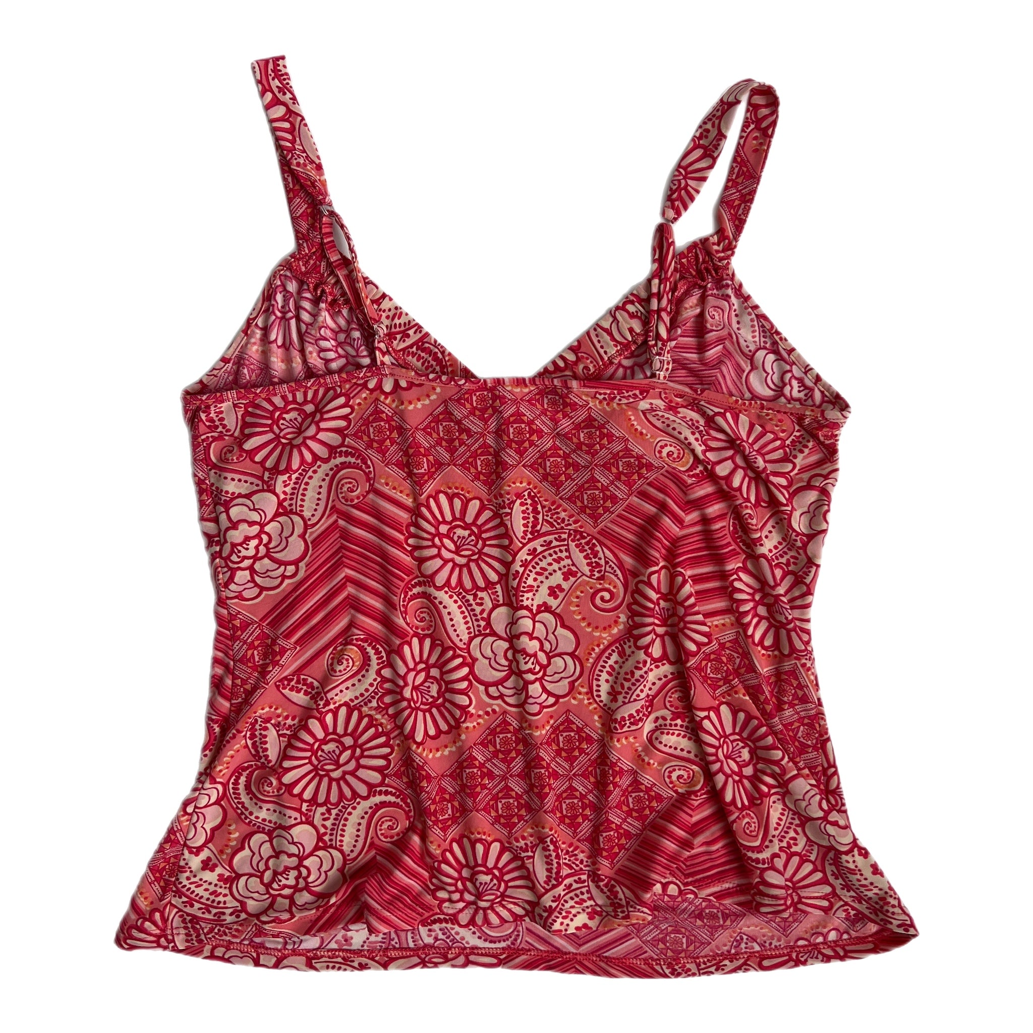 00s Coral print tank