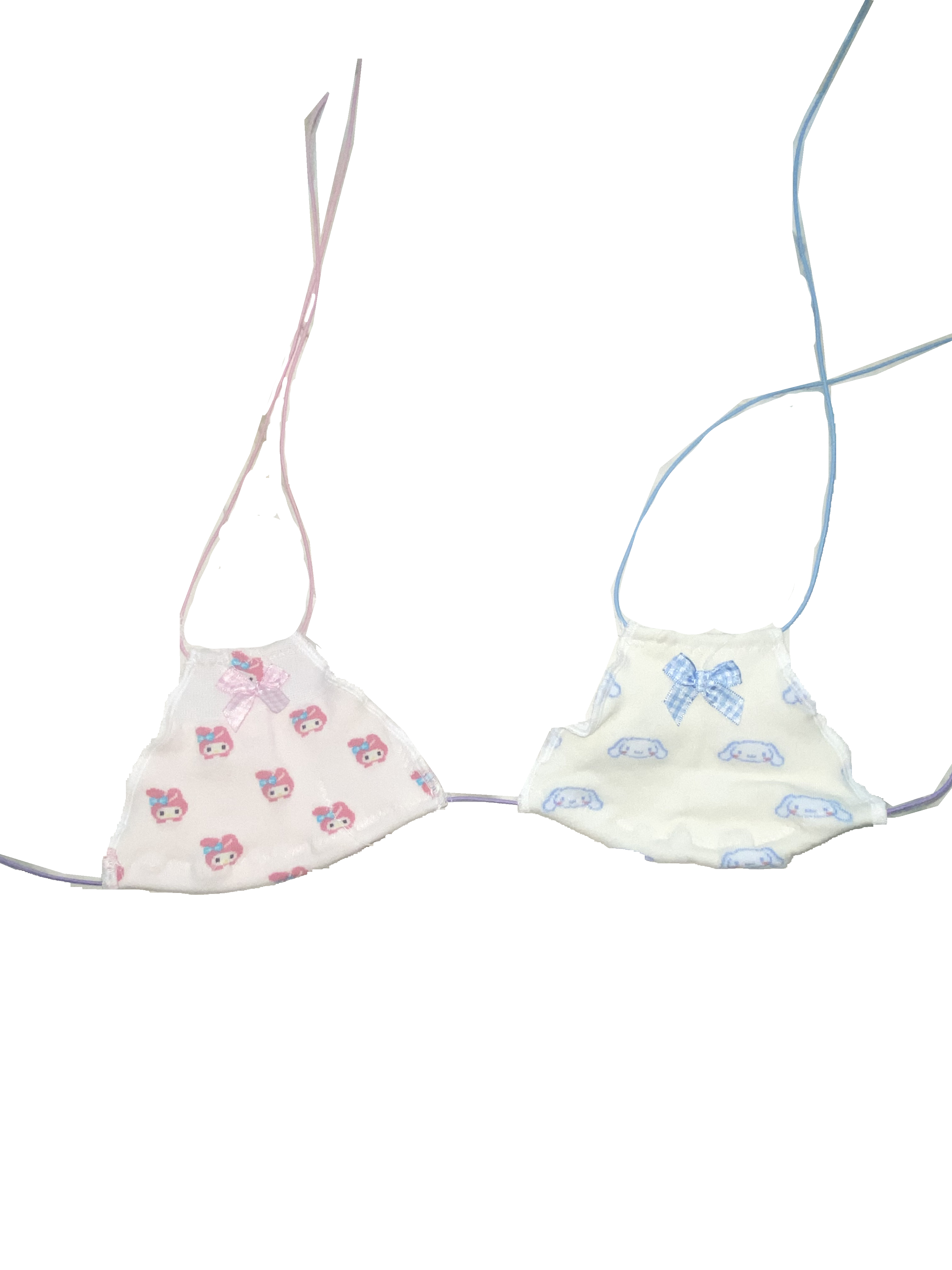 ⋆ ˚。 ☆ cat and bunny bikini t♡p ☆。˚⋆