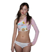 1 shoulder stwbrry banana mlkshake top ••••✩