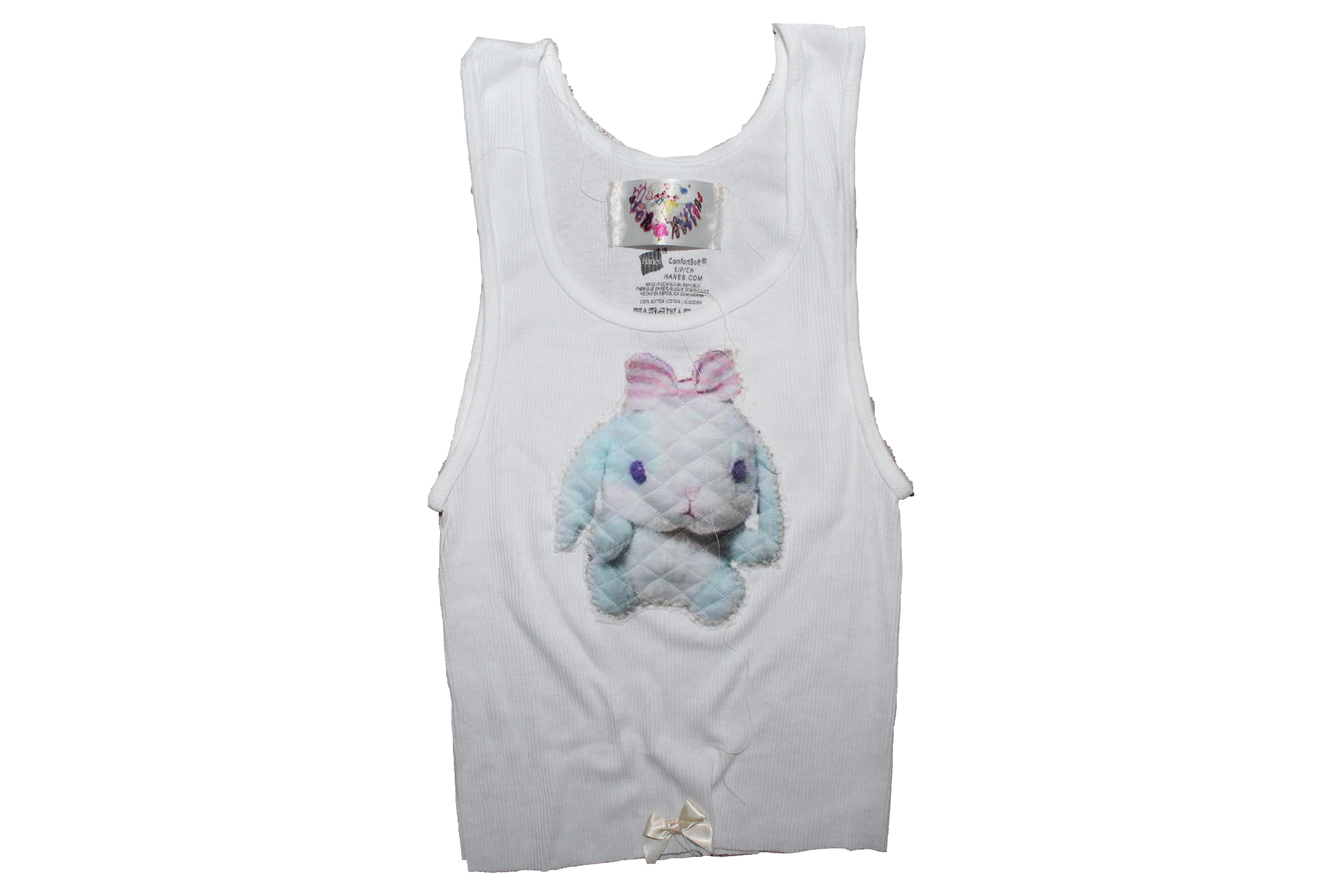 sticky rice . white tank .