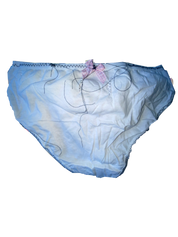 🐇༶•┈┈ adult female rabbit eating strawberry undies ┈┈•༶🐇