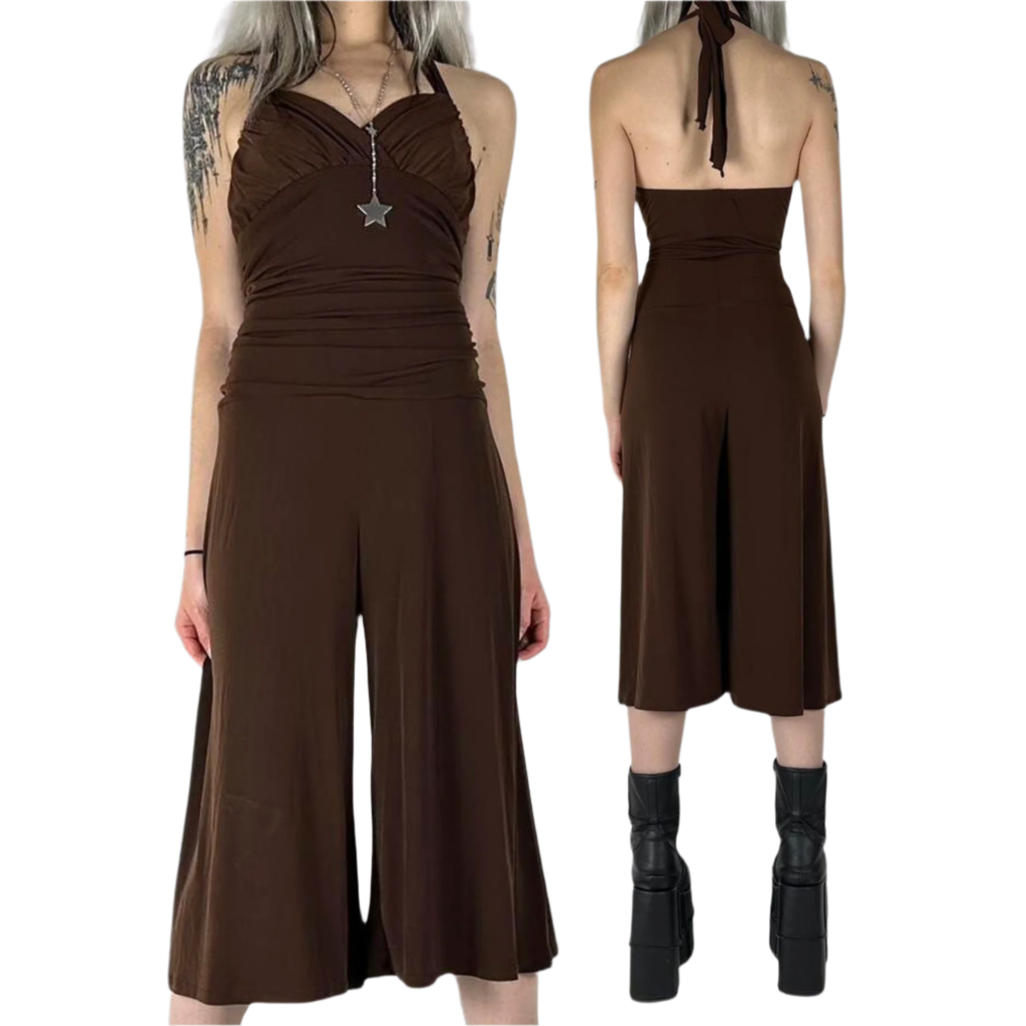 Y2K Java Gaucho Jumpsuit (M) – Holy Thrift