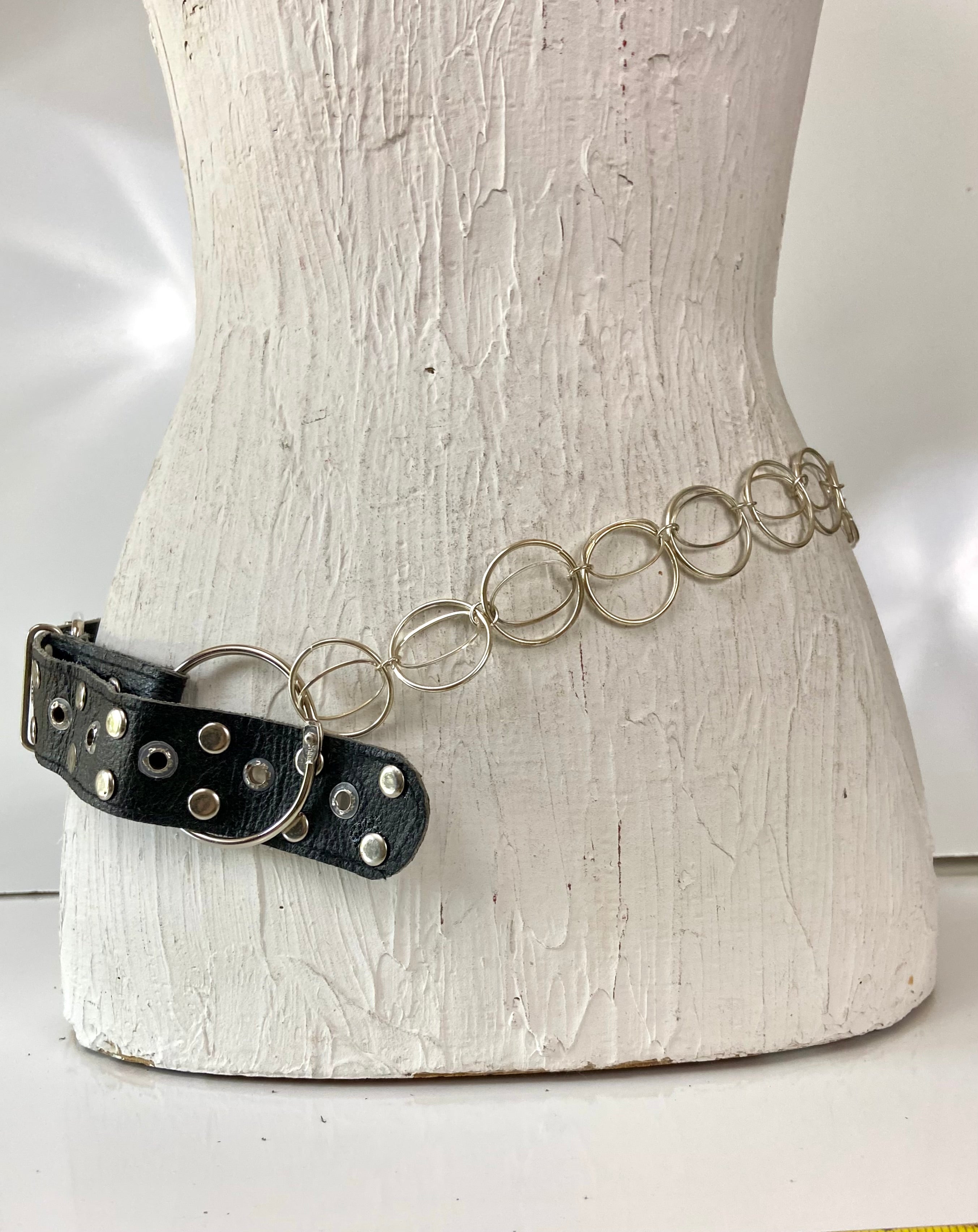 Black and silver chain