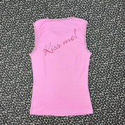 Moschino Jeans Sequin Lips Tank (XS/S)
