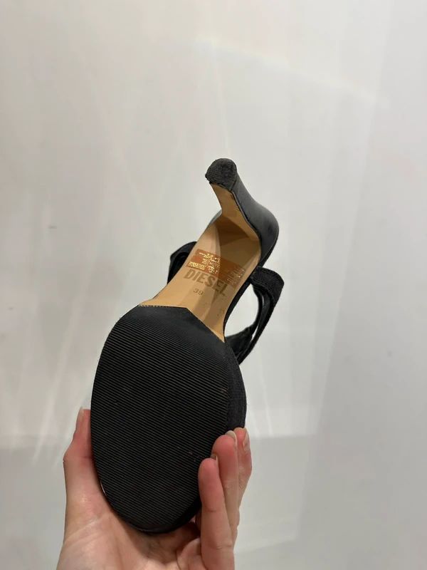 Vintage Diesel Lace up Open Toe Strap Stiletto Heels (US 8)