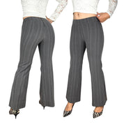 Early 2000s Back Zip Pinstripe Flares (XS)