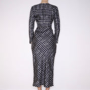 Y2K MAXMARA Silk Star Maxi Dress (S) 