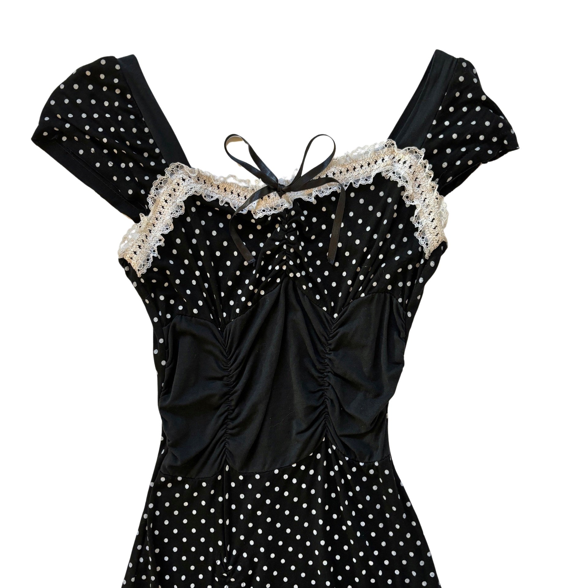 Italian Polka Dot Midi Dress (XS/S)