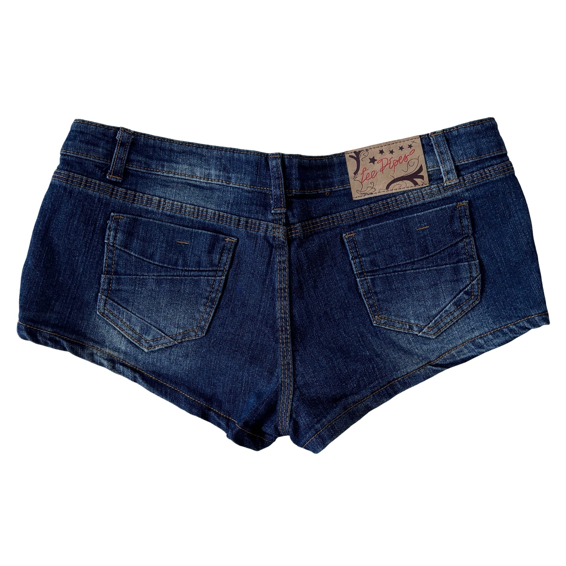 Y2K Denim Micro Shorts (M)