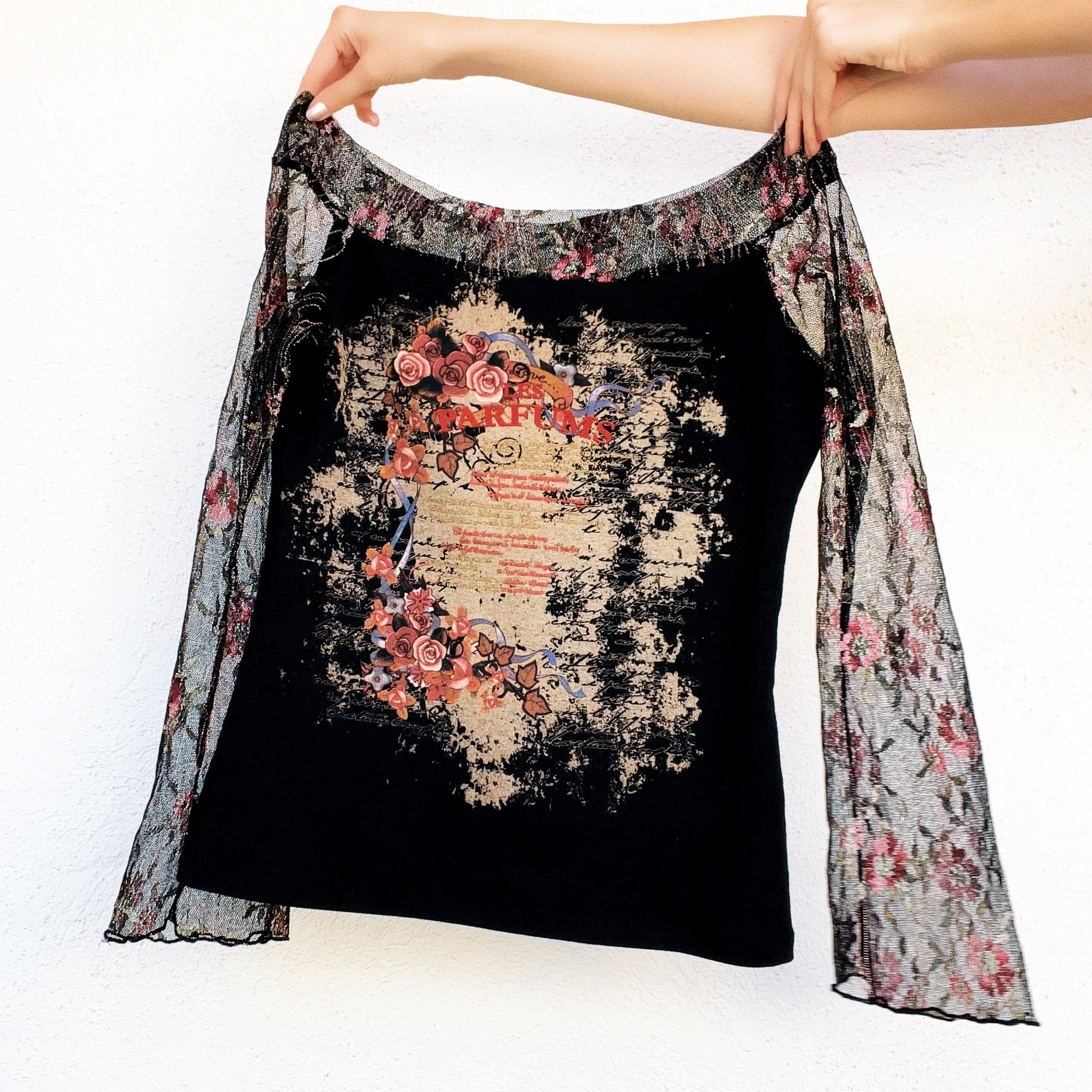 Lacy Floral Off The Shoulder Top (S)