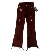 Brown Butterfly Cargo Pants (XS)