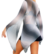 Early 2000s Sheer Asymmetrical Top (S/M)