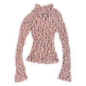 Sheer Open Knit Sweater Top (S)