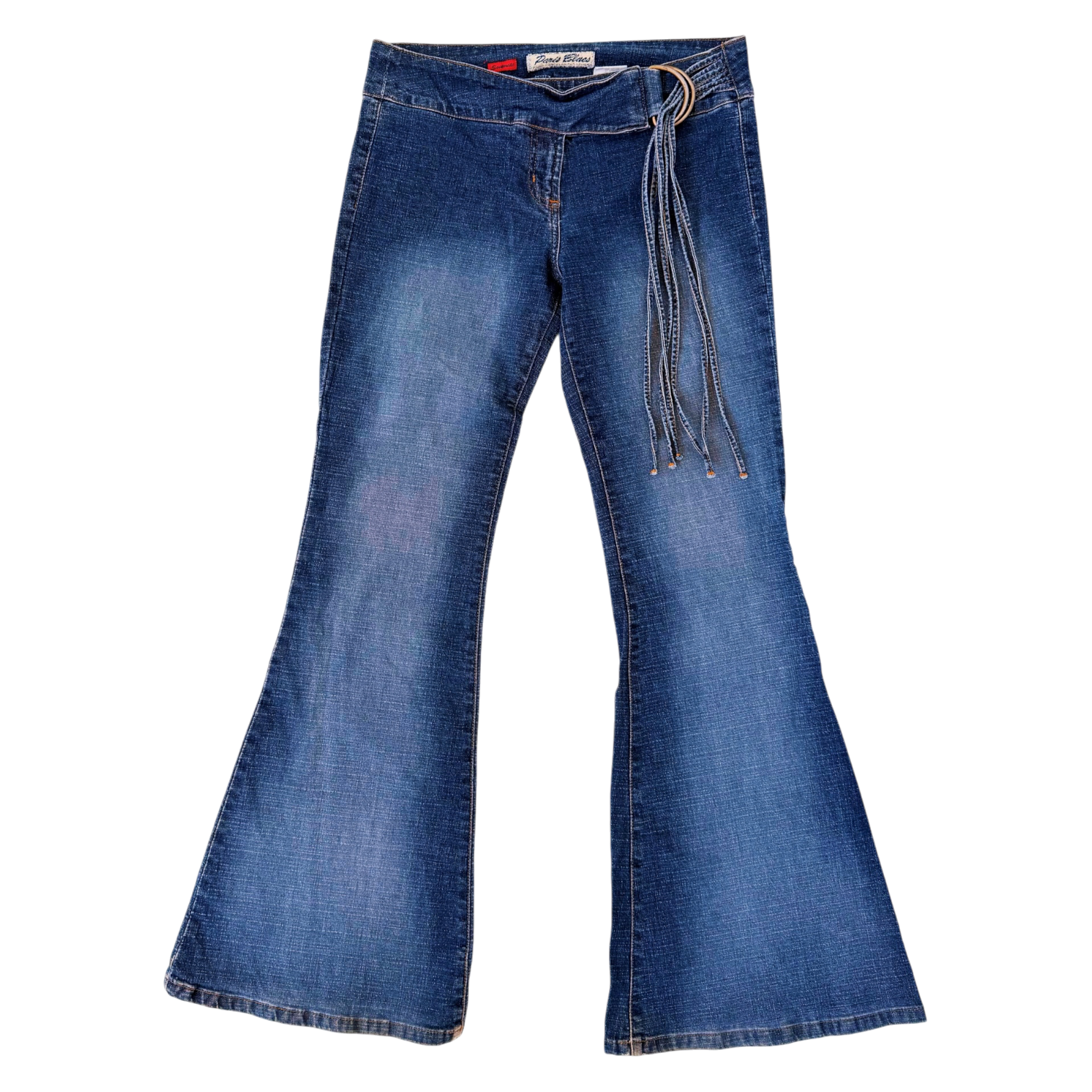 Vintage Fringe Belt Jeans (M)