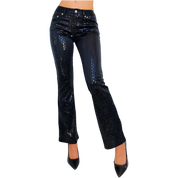 Z. Cavaricci Black Sequin Pants (XS)
