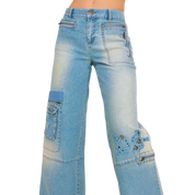 Funky European Cargo Jeans (XS)