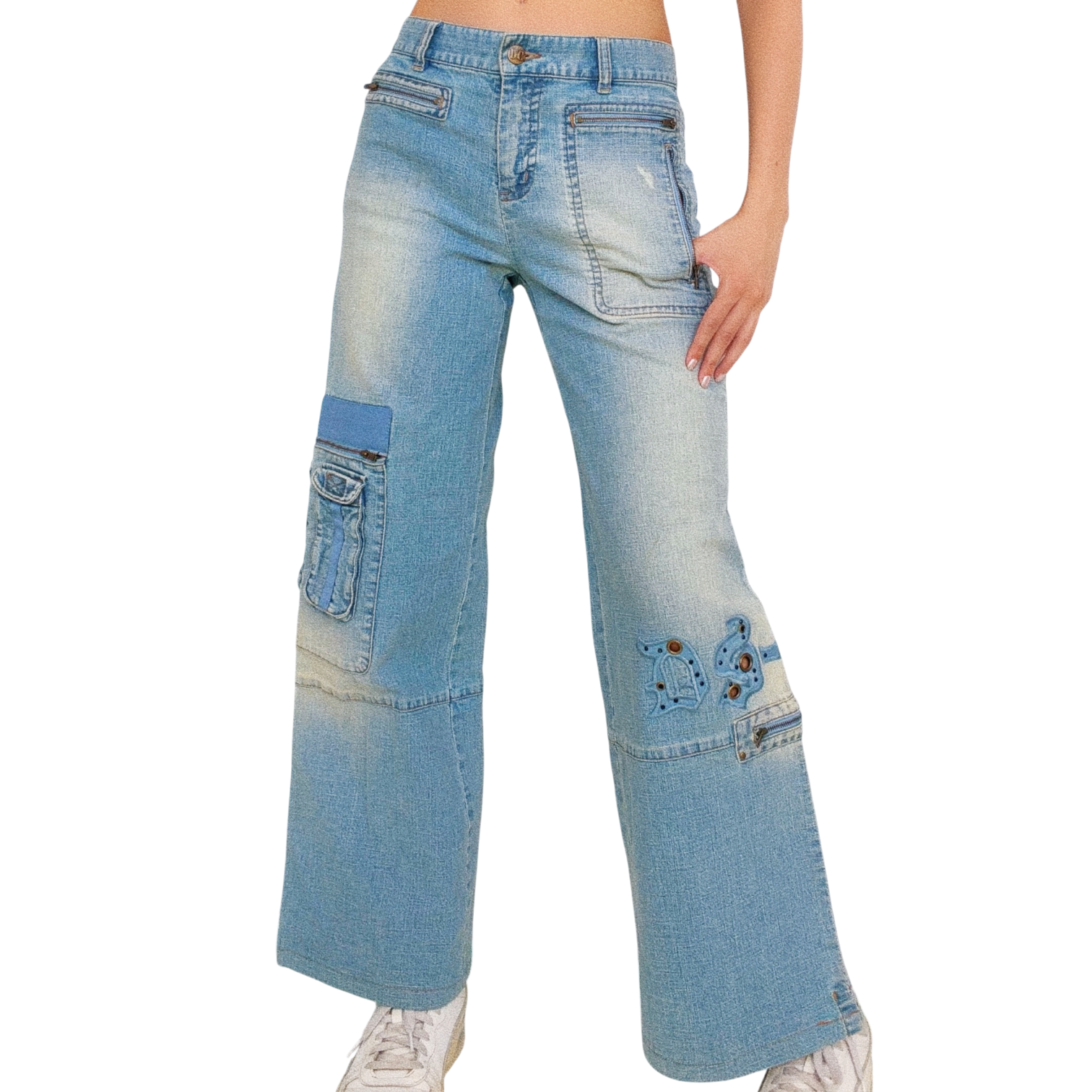 Funky European Cargo Jeans (XS)