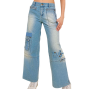 Funky European Cargo Jeans (XS)