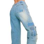 Funky European Cargo Jeans (XS)