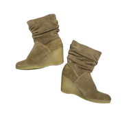 Vintage Indie Sleaze Slouch Wedge Boots ( UK 7 EU 40 US 9)