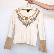 Early 2000s Boho Top (M)