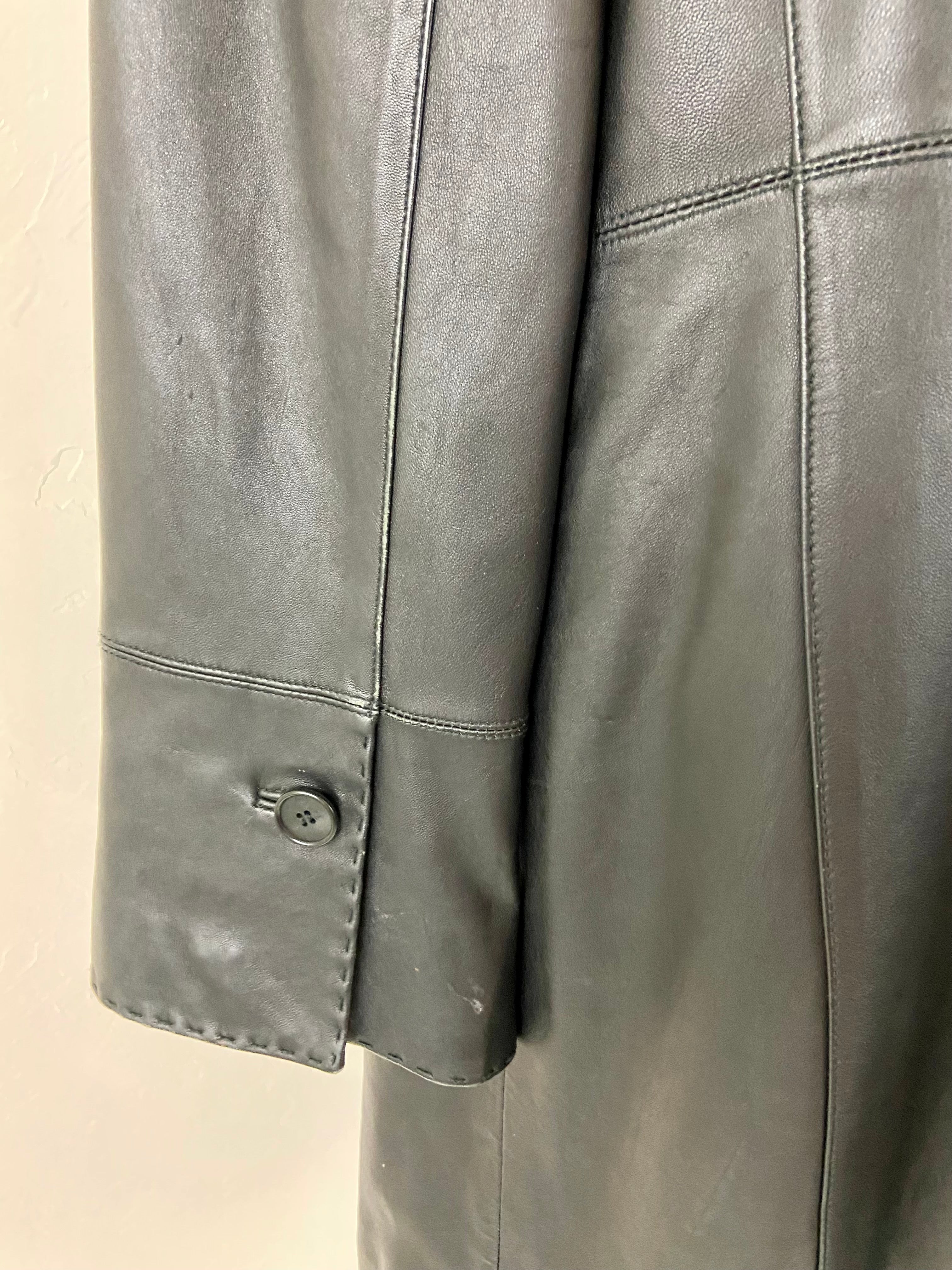 Black soft leather jacket