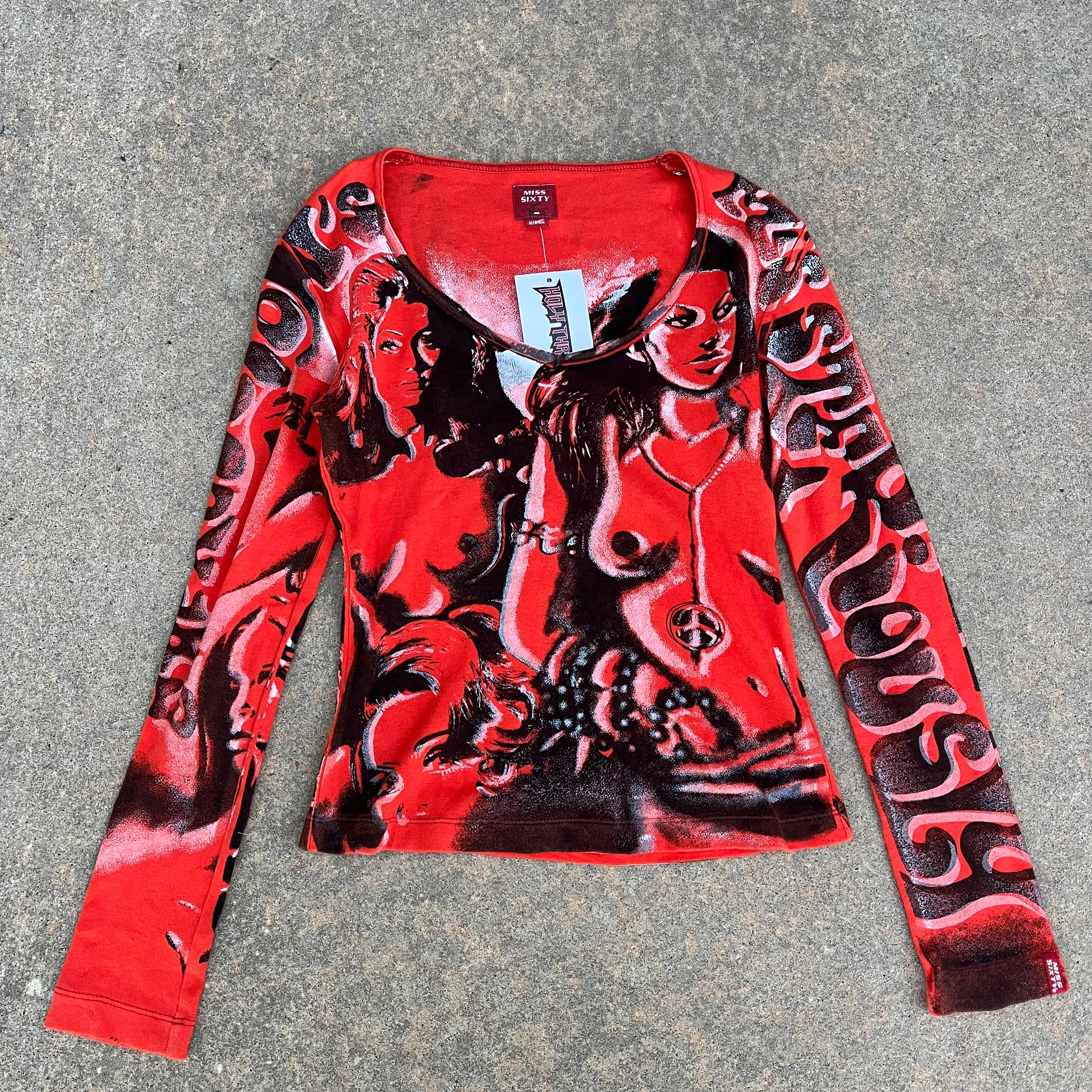 00s Miss Sixty Girl Faces Top (M) – Holy Thrift