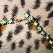 1950s Green Crystal Necklace