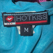 Aquamarine Backless Cowl Neck Halter (M)