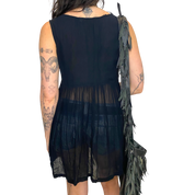 90s Whimsygoth Sheer Button up Cami (S/M)