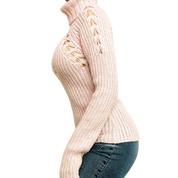 Baby Pink Turtleneck Sweater (S)
