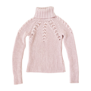 Baby Pink Turtleneck Sweater (S)