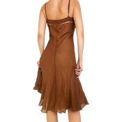 Bebe Silk Midi Dress (XS)