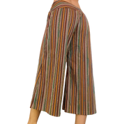 90s Striped Gaucho Capris (S)
