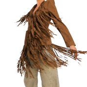 Faux Suede Fringe Jacket (S)
