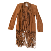 Faux Suede Fringe Jacket (S)