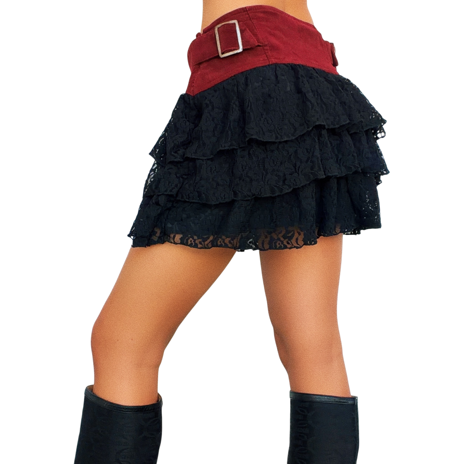 Italian Lacy Mini Skirt (XS)