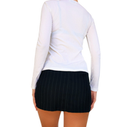 Morgan De Toi White Mesh Top (XS/S)