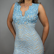 Ema Savahl Embellished Zebra Mini Dress (S/M)