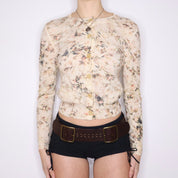 CHLOÉ Faded Floral Cardigan (S)