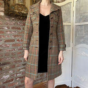 2000s Multicolor Plaid Coat (S)