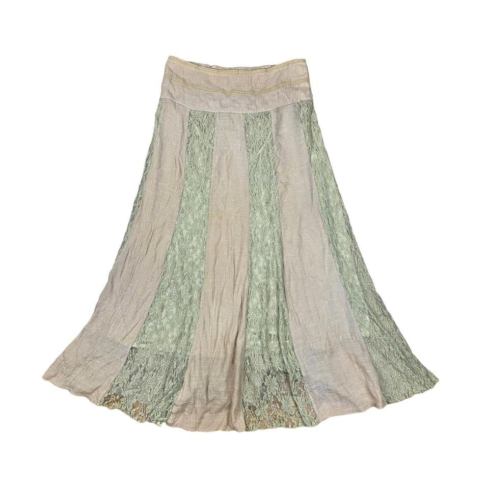 2000s Sand & Sage Maxi Skirt (M-L)