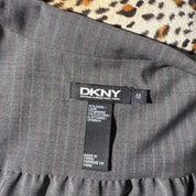 DKNY Pinstriped Wool Wrap Blazer (L)